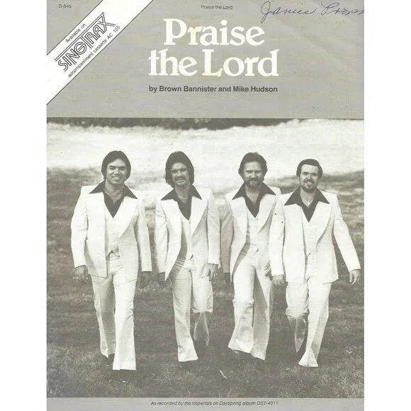 Praise the Lord Sheet Music 1980 DaySpring Imperials Gospel Piano Vocal - Picture 1 of 3